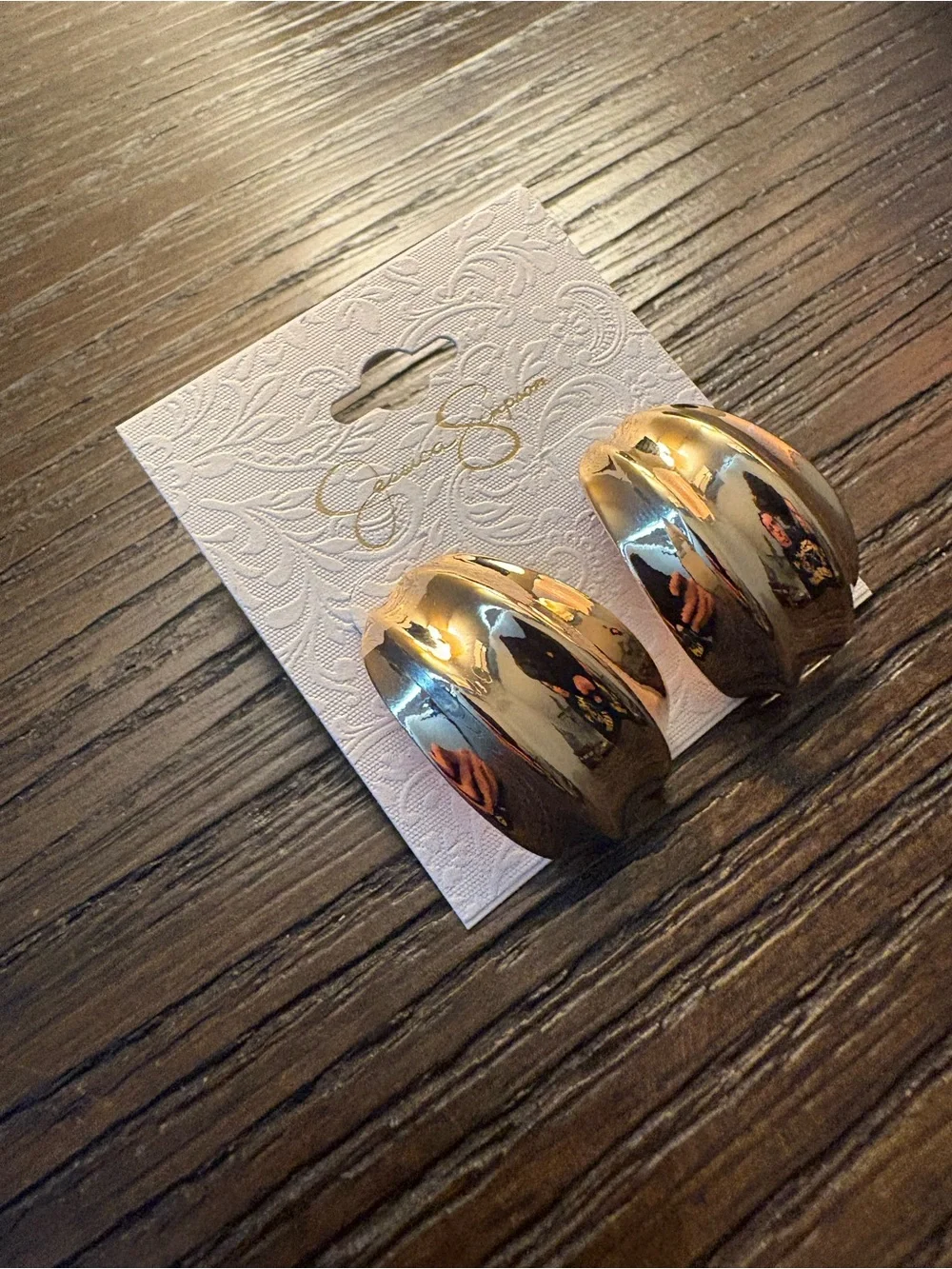 NEW Jessica Simpson Gold Earrings